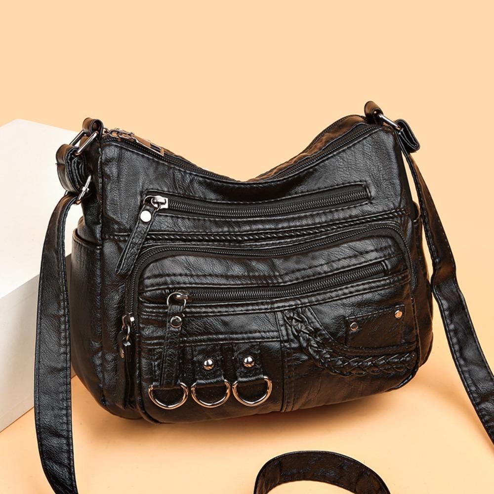 

High Quality Crossbody Shoulder Bags Pu Leather Handbags Luxury Purses фіолетовий
