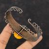 Bumble Bee Jasper Cuff Bracelet Copper Wire Wrapped Bangle Gemstone Bracelet Copper Wire Jewelry Handmade Adjustable Bangle Engagement Gift