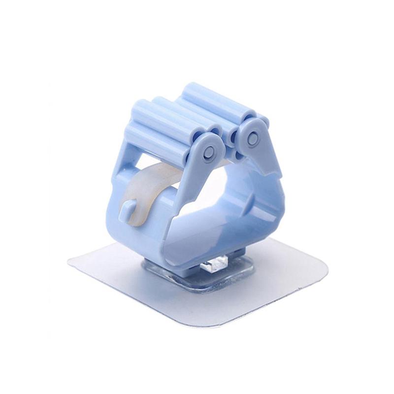 1/3Pcs Mop Clip Wall Mounted Storage Mop Organizer Holder Hanger Storage Rack Seamless Mop Clip Hook Household Mounted Hanging Racks