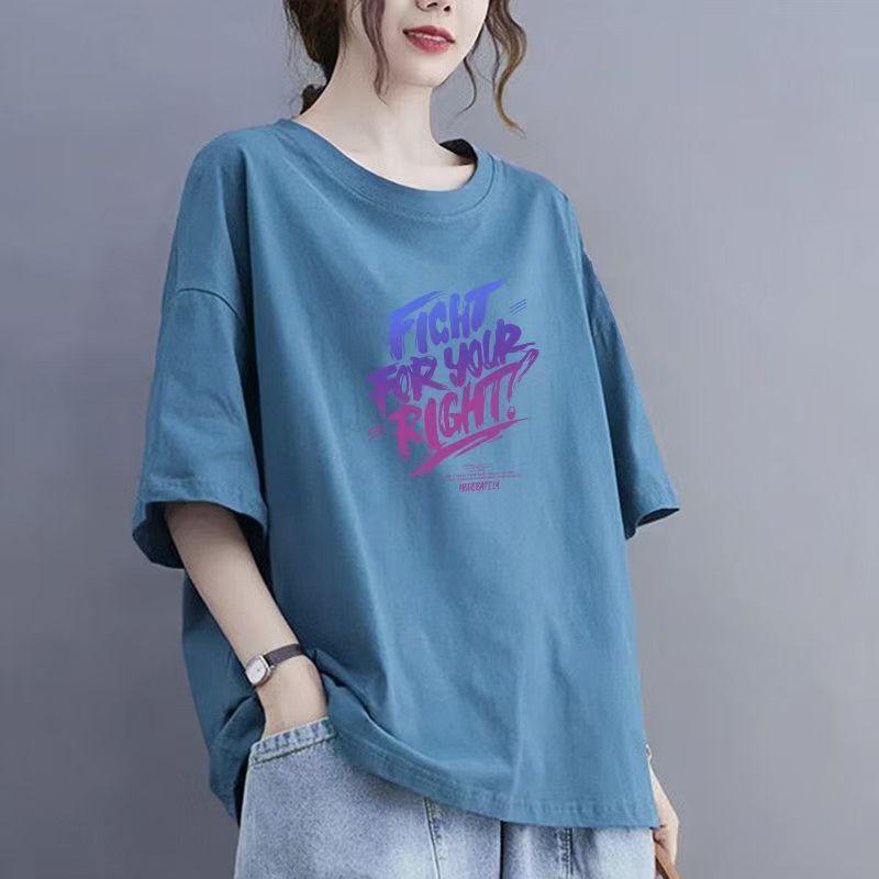 Cotton Apricot Short-sleeved T-shirt Female Summer 2024 New Niche Design Sense Loose Hong Kong Flavor Chic Tops