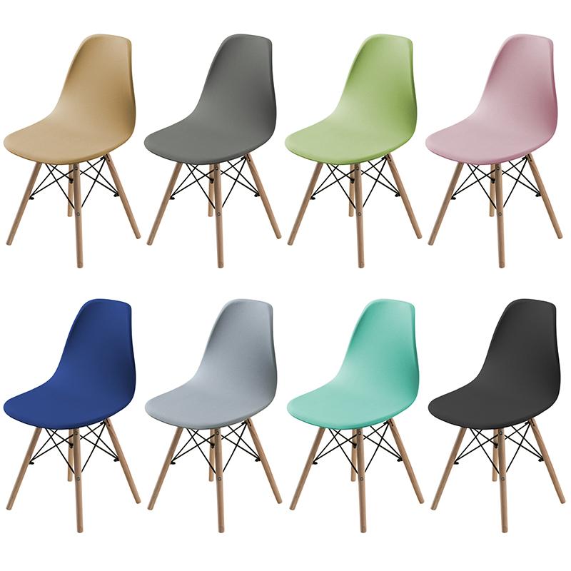 

1 шт., однотонный чехол для стула из полиэстера, большой эластичный съемный моющийся чехол на стул, маленький размер, чехол для барного сиденья для дома