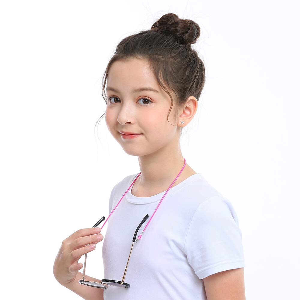 HALF CRESCEN Eyeglass Straps Kids Eyeglass Straps Sunglasses Retainers for Boys and Girls Kids' (12-Piece Set)