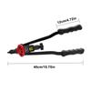 Allsome BT-607 16" Manual Riveter Gun Hand Rivet Tool Kit Rivet Nut Setting Tool Nut Setter M3/M4/M5/M6/M8/M10/M12