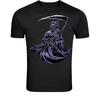 Grim Reaper With Scythe T-Shirt - Dark Gothic Skeleton Graphic