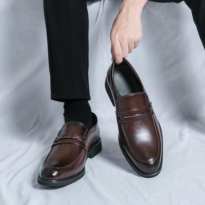 Scarpe Formale da Uomo in Pelle Stile Classico Mocassini Slip On Punta Rotonda Traspiranti Antiscivolo Abito da Business Matrimonio Ufficio Scarpe Casual