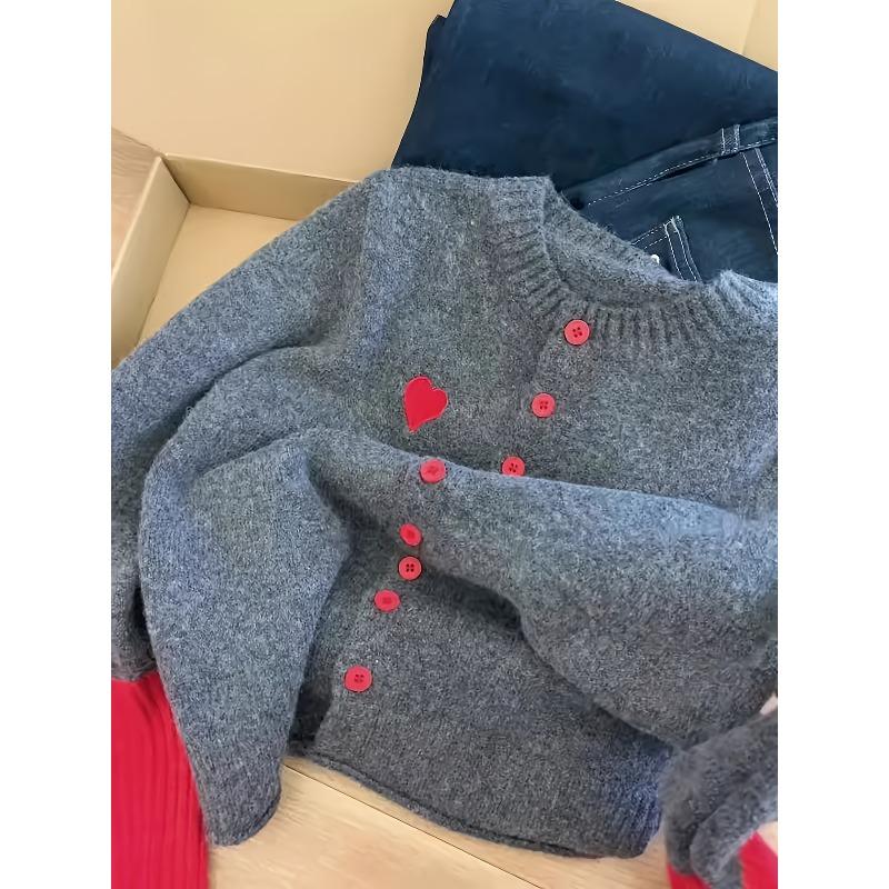 Women'S Elegant Sweater - Soft Sweater with & Grey Color Block, Chic Office To Party Outfit, Fall/Winter Layering Piece for Everyday & Formal Events