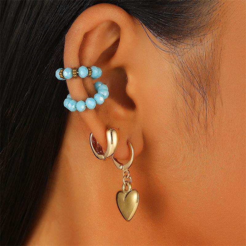 

1 комплект простых серег-колец для женщин, серьги-каффы для ушей, набор серег, клипсы, серьги для хряща, ювелирные подарки