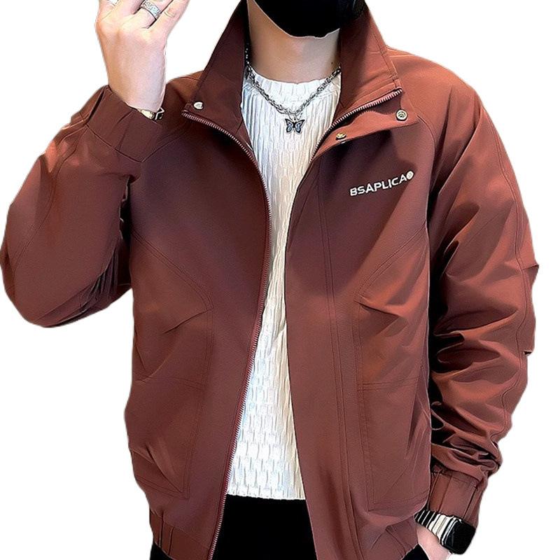 Jacket Men's Spring and Autumn Trend Embroidered Jacket New Men's Casual Spring Top