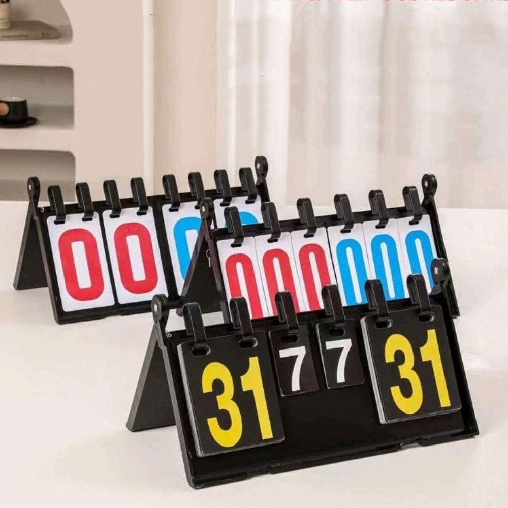 4-Digit Digital Flip Scoreboard Waterproof Score Counter Professional Keeper Outdoor Sports