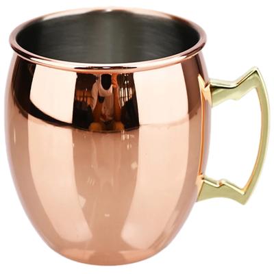 Calice da Cocktail 550ML Mug Moscow Mule Acciaio Inossidabile Martellato Placcato Rame Bicchiere da Birra Caffè Strumenti da Bar Bicchieri per il Ramadan