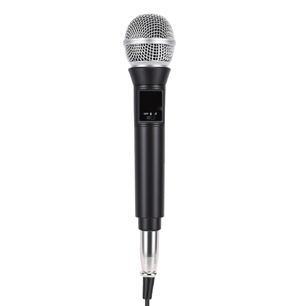 Bluetooth Microphone Handheld Dynamic Wired Mic for Home Outdoor Karaoke Singing Recording
