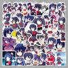 50 Little Bird & Flowers Creative Anime Stickers - Fun, Trendy Decorations for Refrigerator & Scooter.