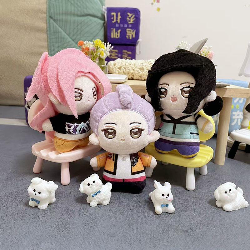 Stuffed KPop Demon Hunters Peripheral 10cm Cotton Dolls HUNTR/X Rumi Mira Zoey Cute And Charming Animation Plush Pendant Playthings designed for Fans