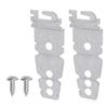 Metal Dishwasher Side Mounting Bracket Kit -for Dishwasher- 2 Dishwasher Brackets and 2 Screws Included