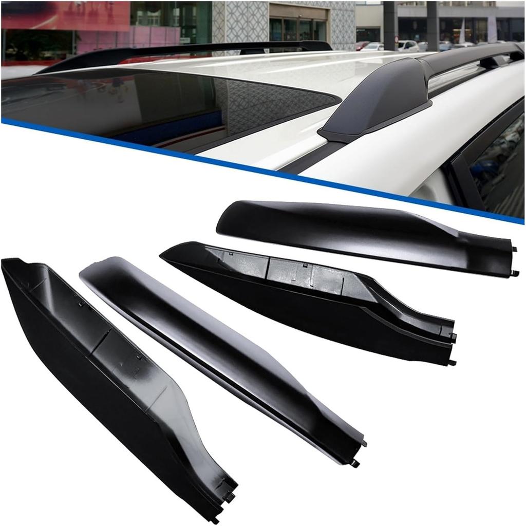 4PCS/Set Roof Rack Rail End Cover Replace Fit for Land Cruiser Prado 150 FJ150 2010-2015 2016 2017 2018 Car Accessories