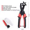 Portable Durable MultiFunction Belt Punch Manual LaborSaving Round Hole  Elliptical Hole  Flat