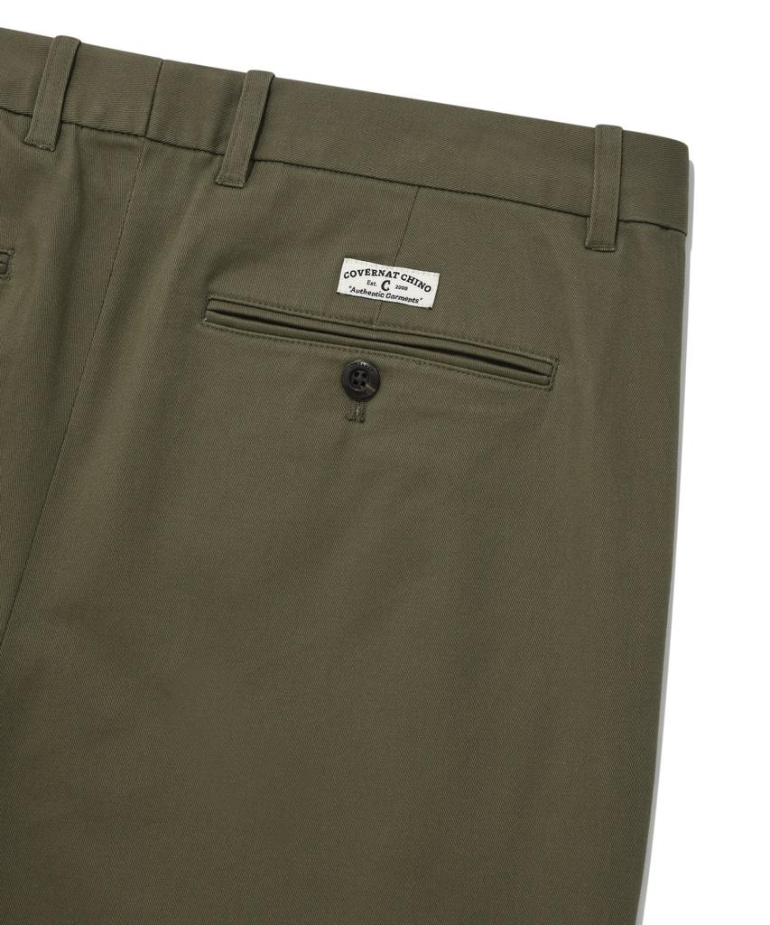 COVERNAT Chino Slim Straight Pants Khaki