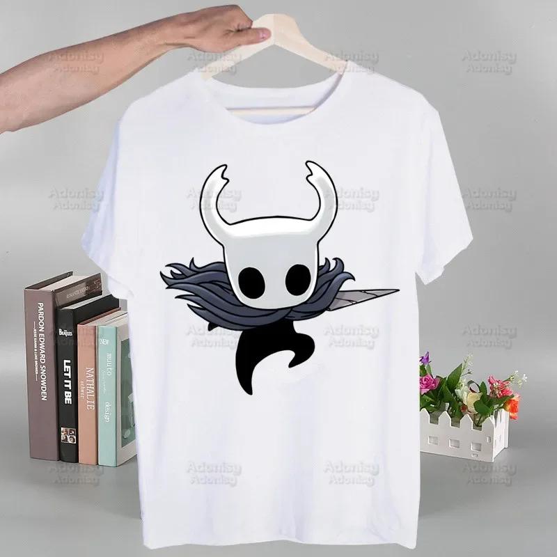 Hollow Knight Módne T-shirt s potlačou Letné Unisex Novinka Krátky rukáv Hra Kreslený film Unisex Tričko Unisex Zábavné topy Tričko