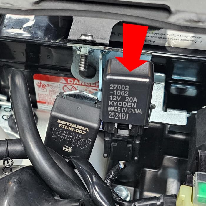 MOTOLINE Stromkabelbaum ACC Relais-Kit für Kawasaki Eliminator 400 & 2024-2025 (Teilenummer 27002-1062)