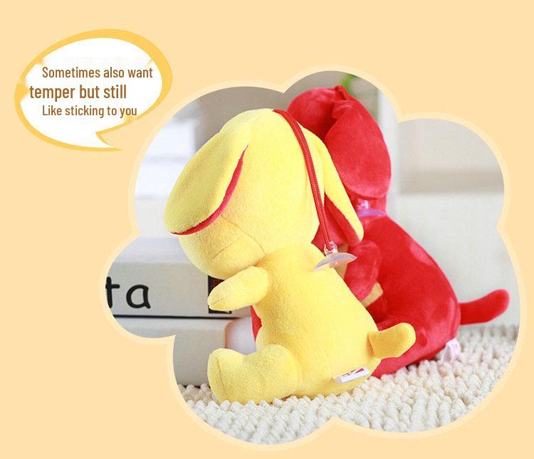 Adorable Ingot Dog Plush Toy with Suction Cup - Perfect for Kids!