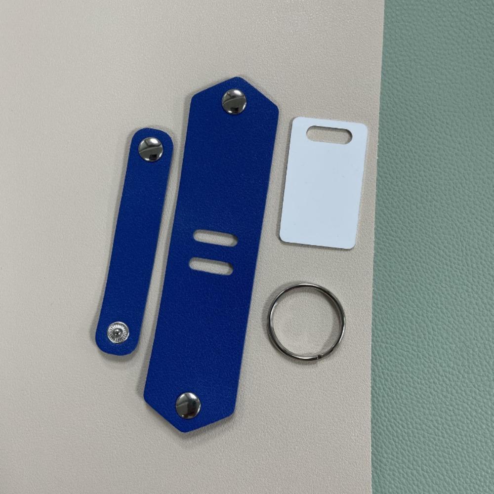 Engraved Design PU Leather Key Cover Memorial UV Color Printing Keychain  Wedding Gift