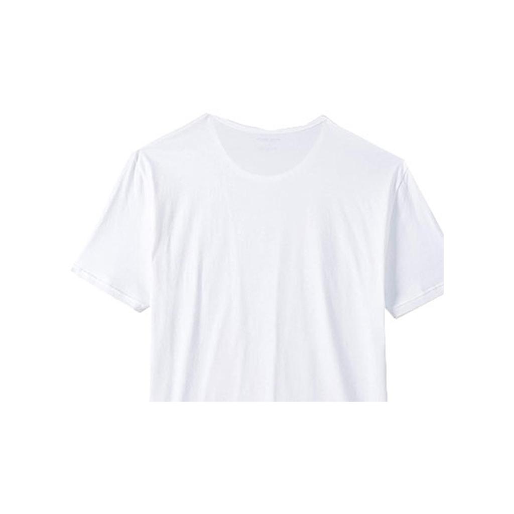 Emporio Armani Round Neck Cotton Simple Short Sleeve T-Shirt Men Tops White 110821-CC722-16510