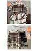 Men's Japanese Retro Striped Contrast Color Thick Loose Knitted Sweater Jacket for Autumn and Winter
