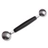 Kitchen Stainless Steal Double Ended Melon Ball Scoop Fruit Ice Cream Scooper