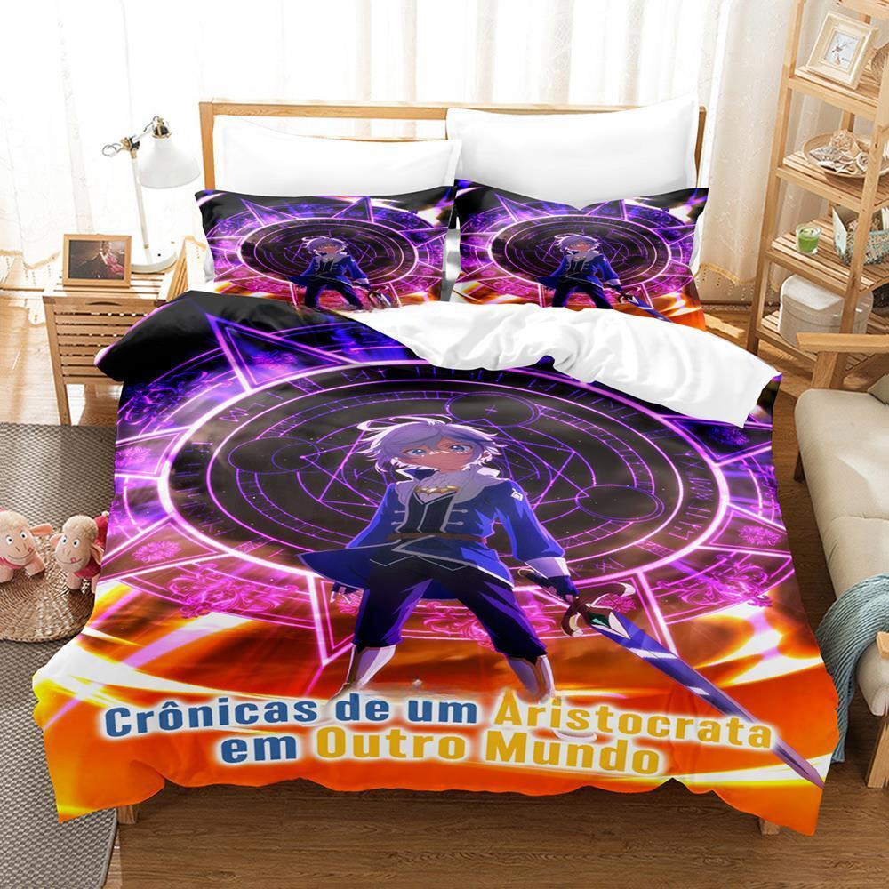

The Aristocrat s Otherworldly Adventure Bedding Set Cartoon Anime three-piece set Adult Kid Bedroom Duvet cover Sets 3D Kawaii EU Twin 135x200cm