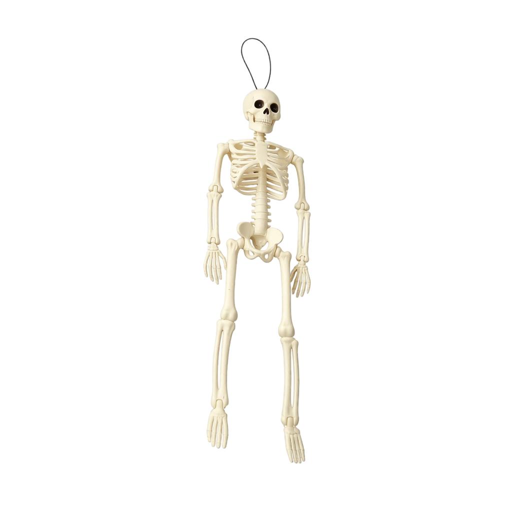 2er-Pack Halloween-Skelett-Dekorationen mit beweglichen Gelenken für Haus-Requisiten