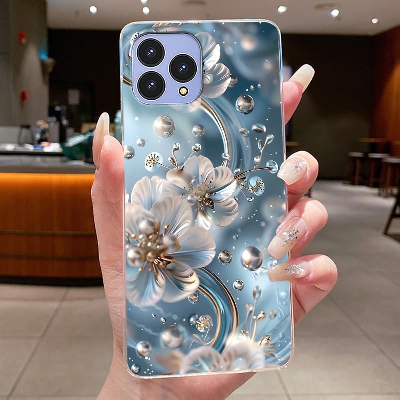 Handyhülle Für Cubot P80 Hülle Schmetterling Schleife Schutzhülle CubotP80 Schale Capa Transparent Weiches Silikon TPU Abdeckung Funda