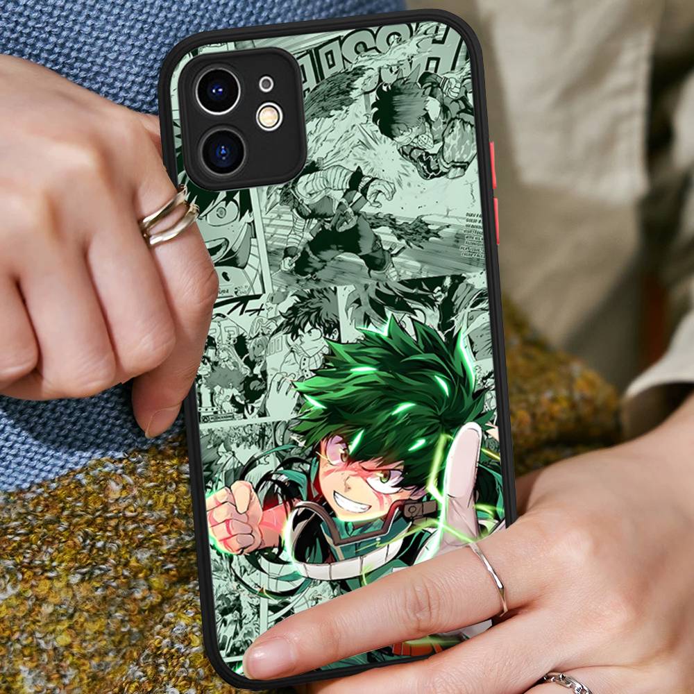 My H-Hero Academia D-Deku Phone Case For IPhone 16 15 14 13 12 11 Pro Max 7 8 6 6s Plus Matte Cover