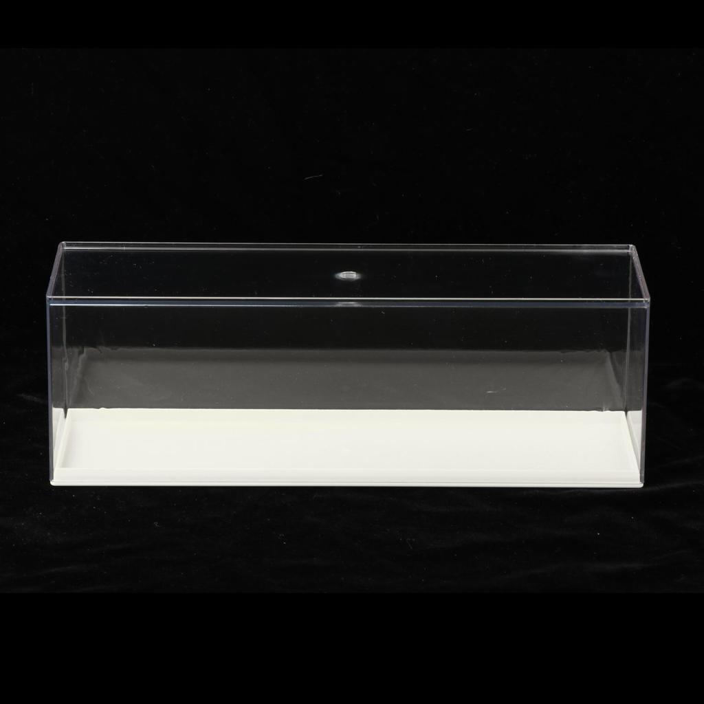 Klare Ausstellungsbox Staubdichte Box Stapelbarer Organizer Abnehmbare Regale Figur