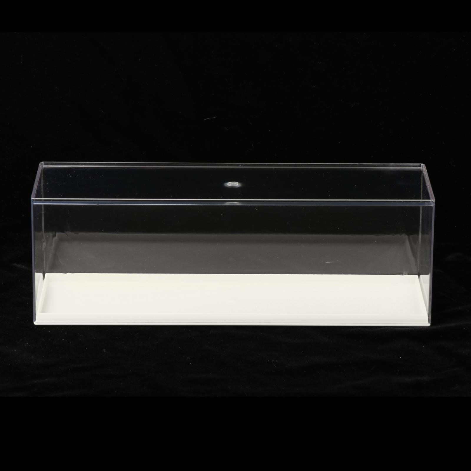 

Clear Display Case Dustproof Box Stackable Organizer Detachable Shelves Figure белый