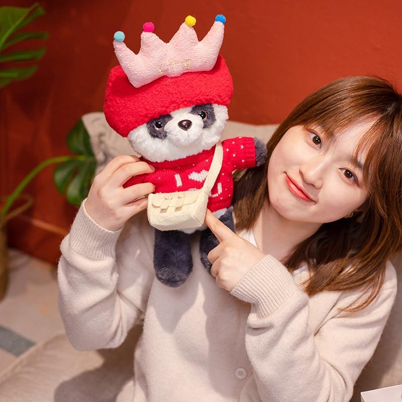 1pc 30cm Cute Lalafanfan Panda Plush Toys Lovely Bear With Dolls Stuffed Soft Animal Pillow Birthday Gift For Baby