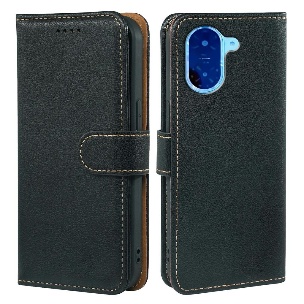 For Xiaomi Redmi A5 NFC (173.45mm) Case RFID Blocking Wallet Litchi Texture Leather Phone Cover Magnetic Clasp