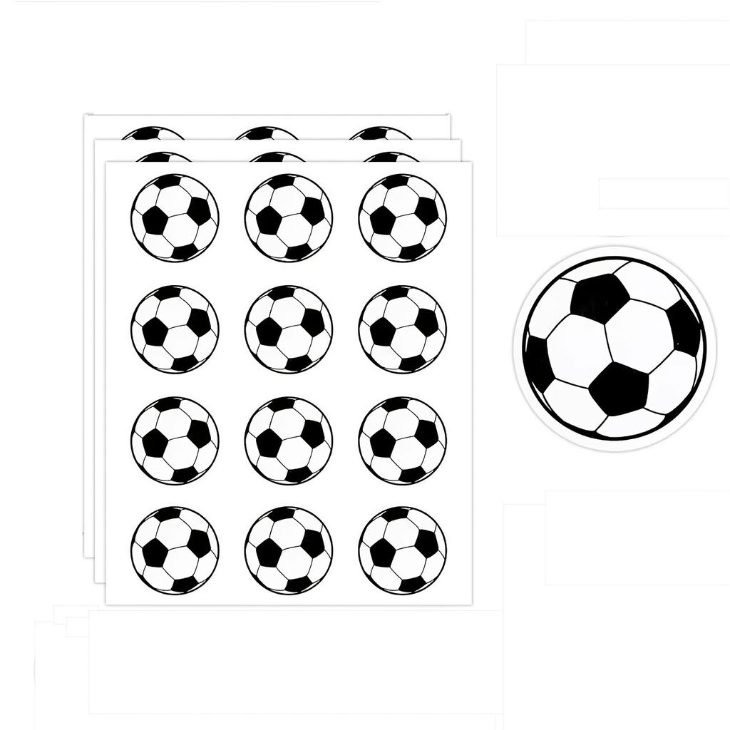 Creative Football Stickers Sports Stickers Decorative Stickers for Football Lovers and Fans Football Game Cheering Stickers