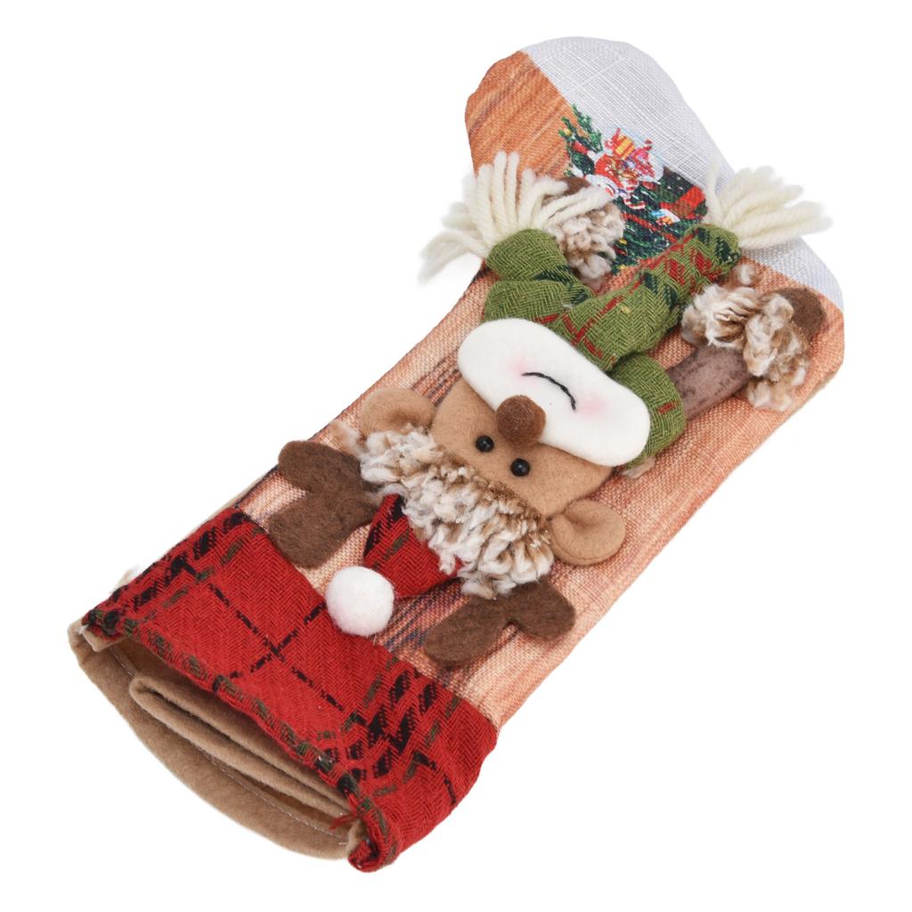 Świąteczna Skarpeta Drukowana Trójwymiarowo Świąteczna Skarpeta Torba na Prezenty Ozdoba na Boże Narodzenie