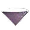 Shinning Sequins Triangle Scarf for Prom Party Lightweight Triangle Collar for Ladies Wedding Model Show Supplies