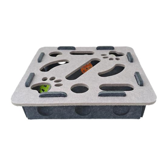 Cat Scratch Enrichment Box Interactive Felt Scratch Toy Fun Maze Box Cat Puzzle Toy