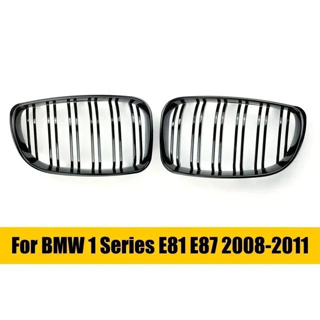 Pentru BMW Seria 1 E81 E87 2004-2011 Grile negre lucioase Capac bara fata inferioara Grila stil M 128I 130I 135I.