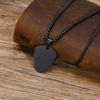Edelstahl Gitarrenplektrum Halskette Anhänger Kragen Für Männer Jungen Schmuck Zubehör Für Musikliebhaber Geburtstagsparty Geschenk
