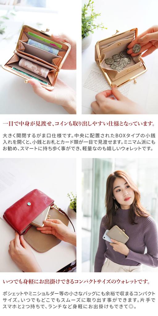 Genuine Leather Clasp Salmon Lujan. Women's Wallet, Pink, LU-92521A-PI