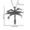 Retro Fiery Angel Wings Cross Necklace - for Both Men and Women. Personalized Wings Alloy Pendant for Sweater. Chain