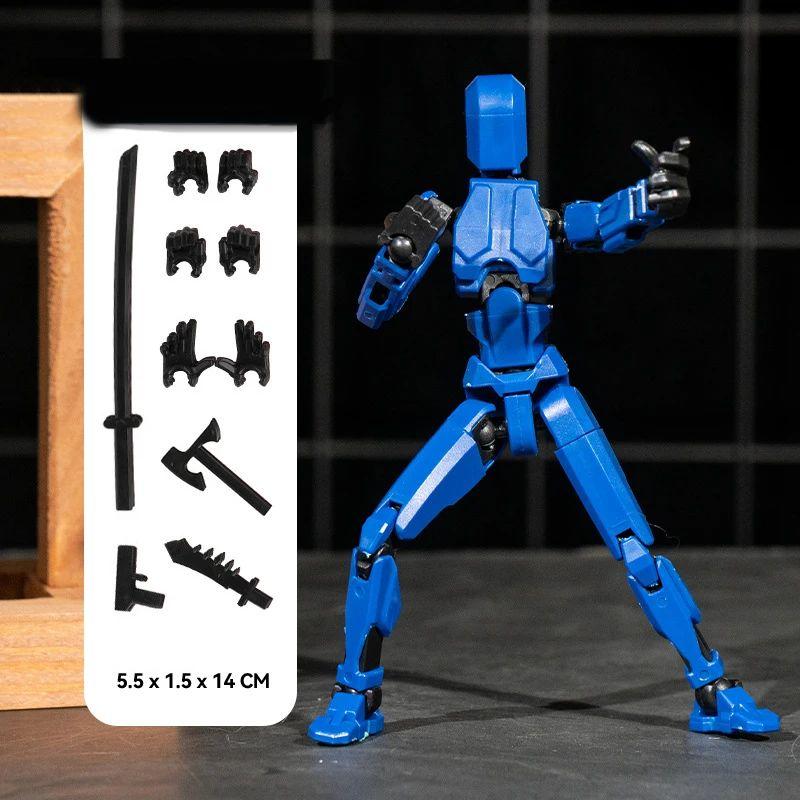 Robot Model Viacnásobne kĺbová Pohyblivá Bábika Figurína 3D Tlačená Postava Novinka hračky Akčná figúrka Transformujúce sa Hračky darčeky pre deti