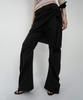 Nash Detachable Layered Skirt Pants Black