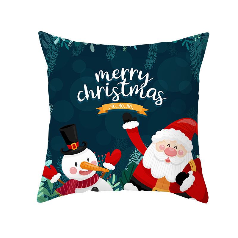 Rotes Weihnachtsgeschenk-Kissen Büro Weihnachtsmann-Kissen Sofakissen Rentier-Kissenbezug