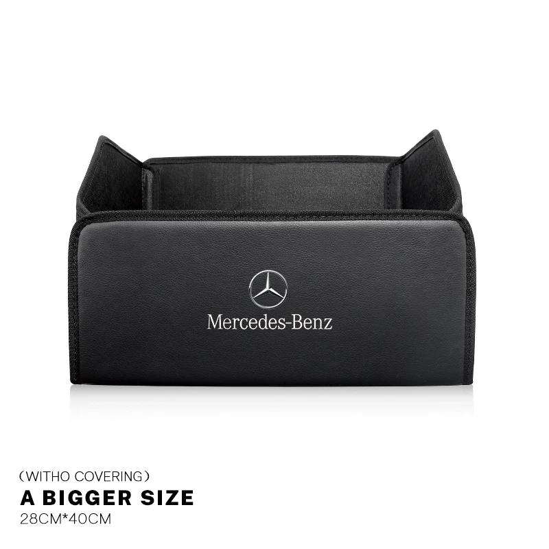 GLC GLB Úložná taška do kufru auta Organizér Kožená krabička na ukládání pro Mercedes Benz AMG W203 W206 W220 W205 W211 W212 W201 W210 W108