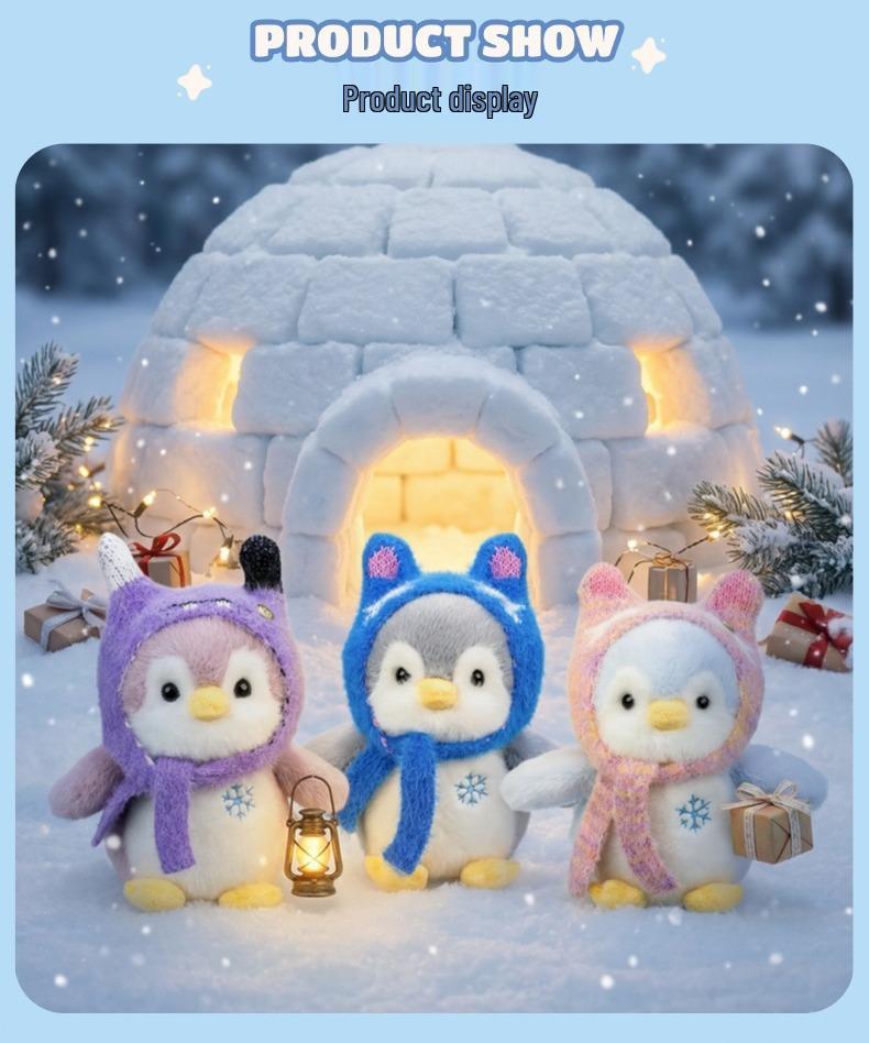 Soft Penguin Plush Doll - Cute New Year Gift for Kids, Perfect Hug Toy for Girls