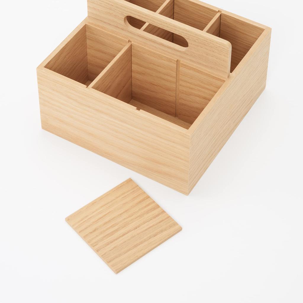 MUJI Wooden Tool Box Width X Depth X Height 44310236 Approx. 16.8 16.8 12.6